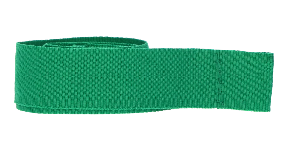 Ribbon for medal in green colour