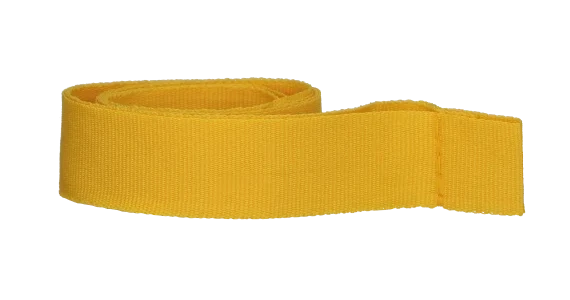 Ribbon for medal in yellow colour