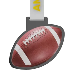 Ball Shaped Medal American Football