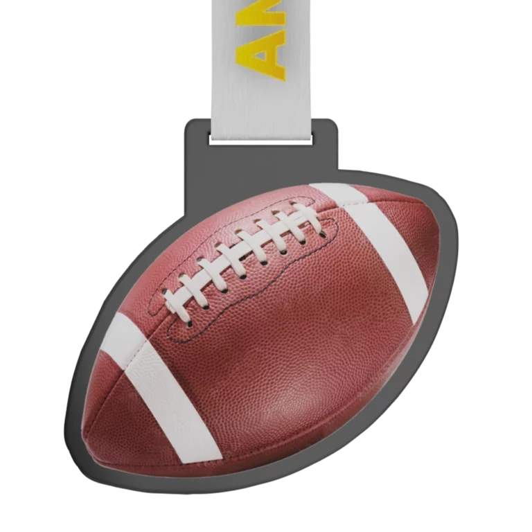Ball Shaped Medal American Football