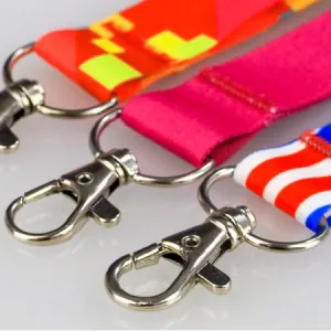 Lanyards on colorful ribbons