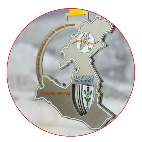 Rotating element printed steel medals